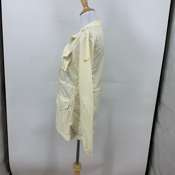 Nike Sportswear M65 Woven Jacket Womens XS Coconut Milk/Sesame Snap Button Zip - Picture 5 of 16